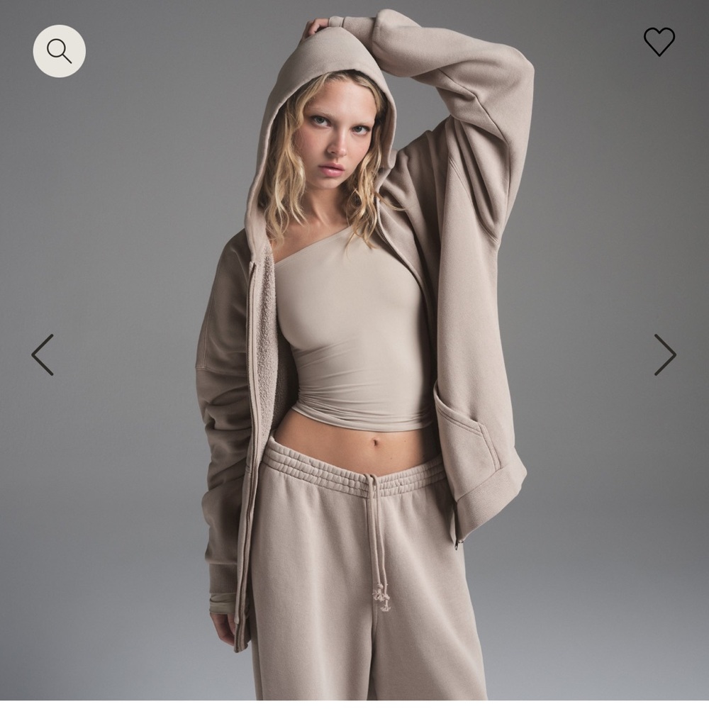 Skims Vintage Fleece Hoodie Set